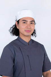 Aussie Chef Box Hat White-Size: Small