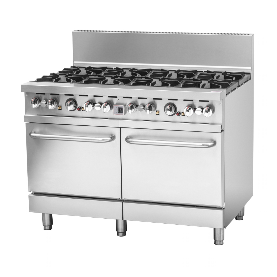 Brenner Forge 800 Series LPG Gas Range with Oven (8 Burner, Double Oven) - BREG8RO-1200L