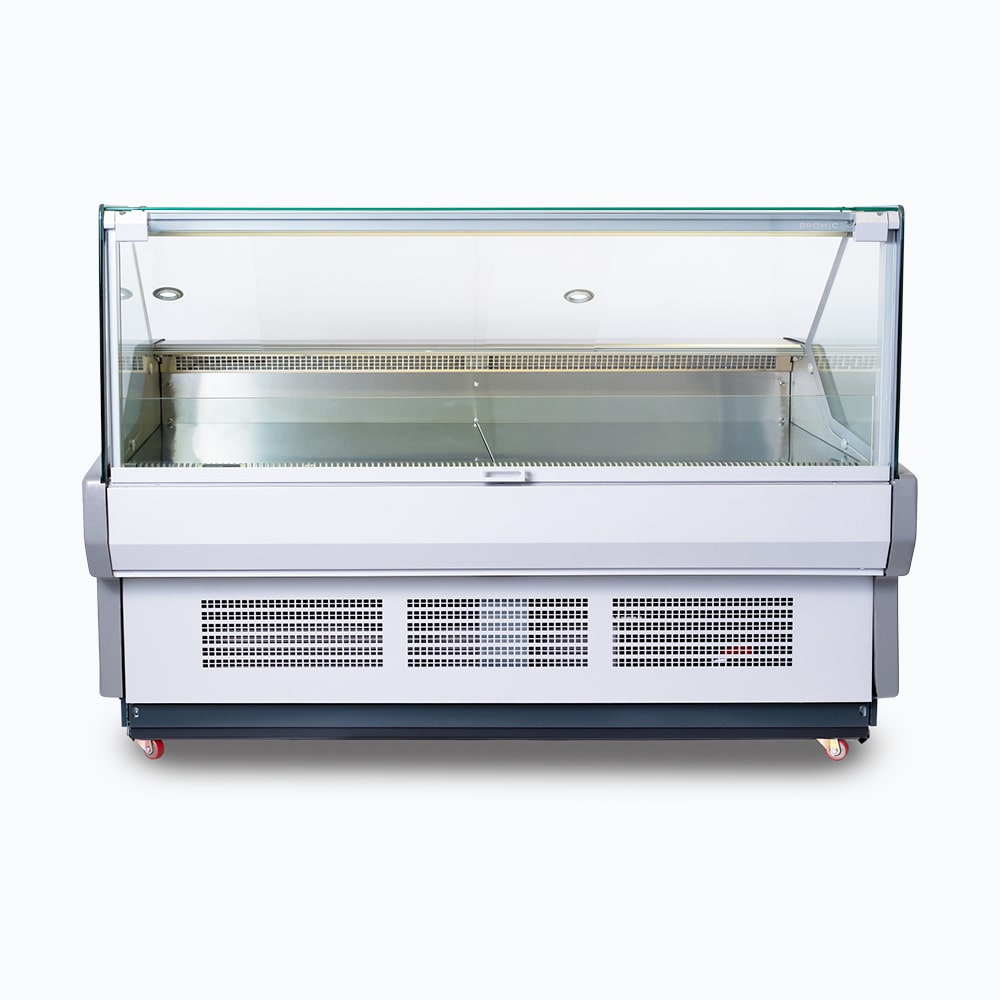 Bromic Square Glass Deli Display - 1955mm DD1875SG-NR - Hospitality Connect