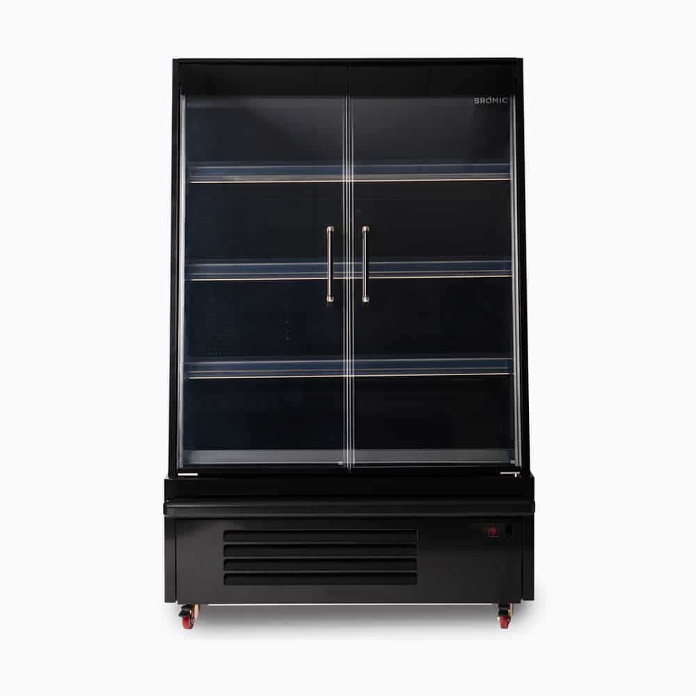 Bromic Semi Vertical Display Fridge - 938mm - 2 Doors - Hinged SVM1000HD-NR - Hospitality Connect