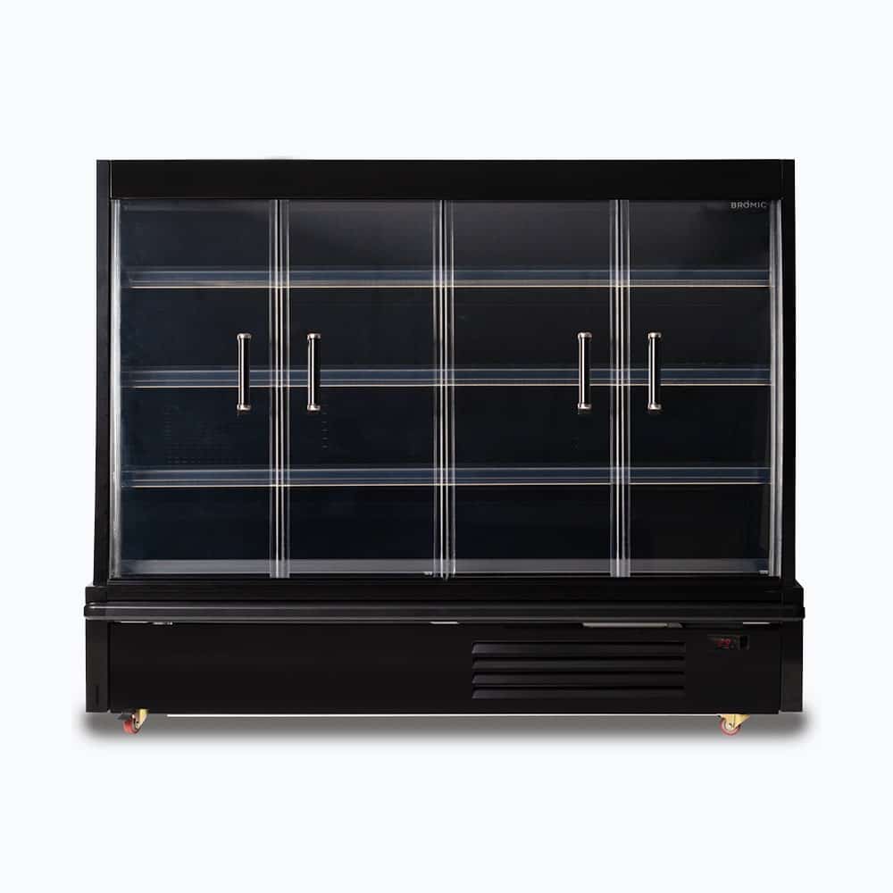 Bromic Semi Vertical Display Fridge - 1875mm - 4 Doors - Hinged SVM1875HD-NR - Hospitality Connect