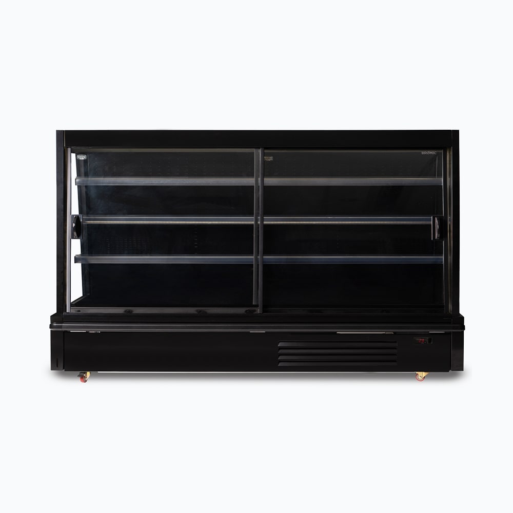 Bromic Semi Vertical Display Fridge - 2500mm - 4 Doors - Sliding SVM2500SD-NR - Hospitality Connect
