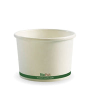 BIOPAK 550ml / 16oz White BioBowl 500 Units - Hospitality Connect