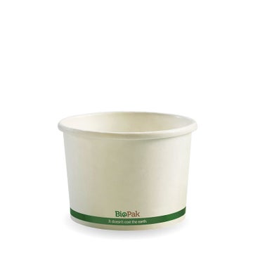 BIOPAK 250ml / 8oz White BioBowl 1000 Units - Hospitality Connect