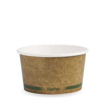 BIOPAK 430ml / 12oz Kraft BioBowl 500 Units - Hospitality Connect