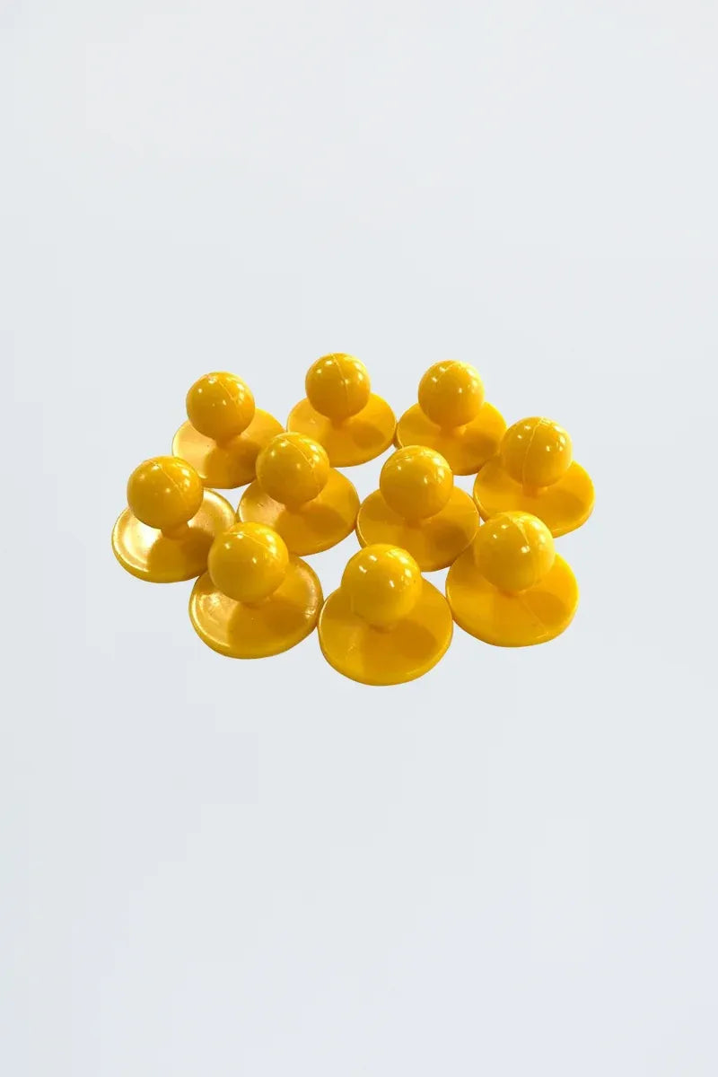Aussie Chef Stud Buttons Yellow