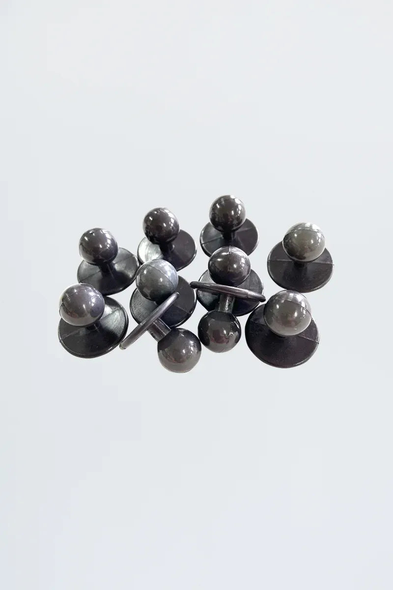 Aussie Chef Stud Buttons Grey