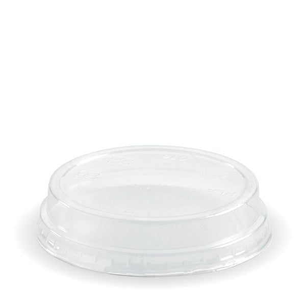 BIOPAK 60-280ml Dome No Hole Clear BioCup Lid 1000 units - Hospitality Connect