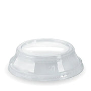 Biopak 300-700ml Raised Flat No Hole Clear BioCup Lid Box of 1000