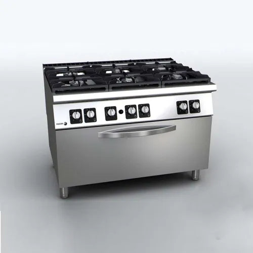 Fagor Kore 900 Series Gas 6 Burner with Gas Oven - C-G961OPH - Hospitality Connect