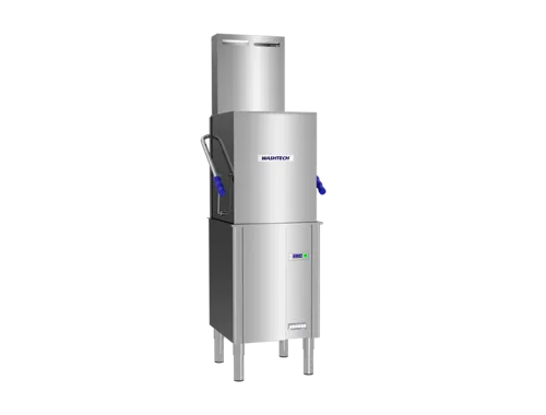 Washtech  Professional Passthrough Dishwasher with Heat Condensing Unit - 450mm Rack M1C.