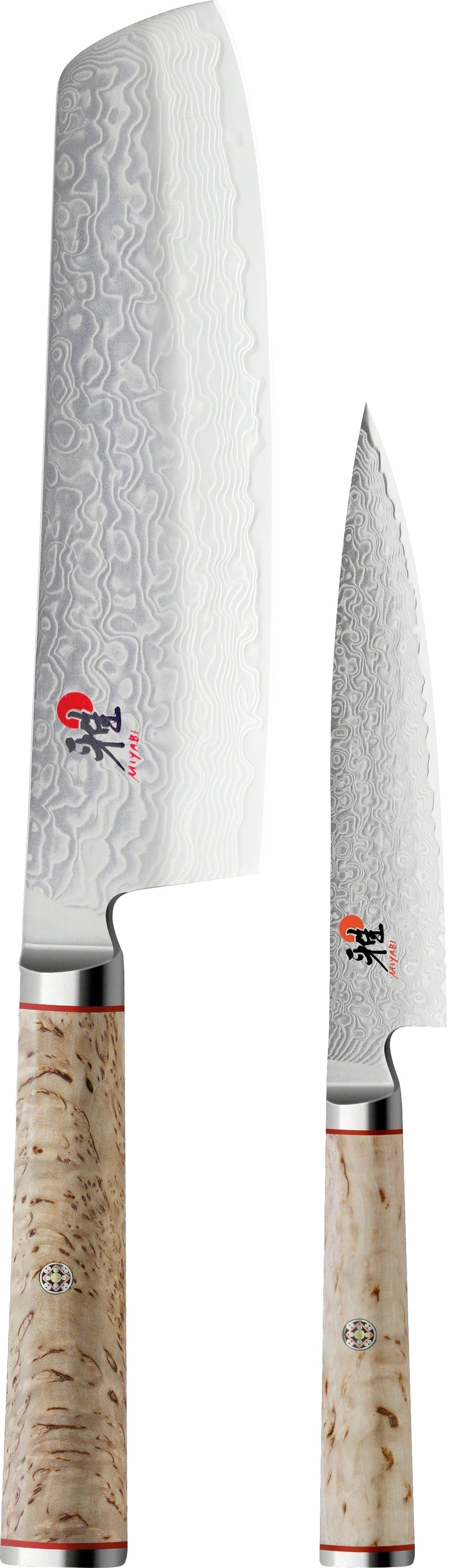 Miyabi 5000MCD Birchwood 2pc Set - 13cm Shotoh Knife, 17cm Nakiri Knife - Hospitality Connect