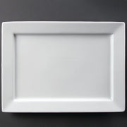 Olympia Wide Rim Rectangular Platter 400x295mm 15 3/4 x 11 1/2" (Single) - Hospitality Connect