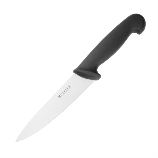 Hygiplas Cooks Knife Black - 159mm - Hospitality Connect