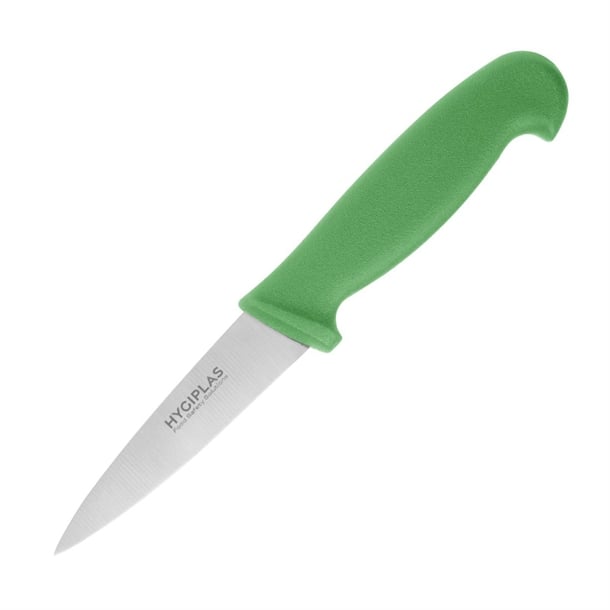 Hygiplas Paring Knife Green - 3 1/2" - Hospitality Connect