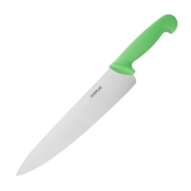 Hygiplas Cooks Knife Green - 254mm - Hospitality Connect
