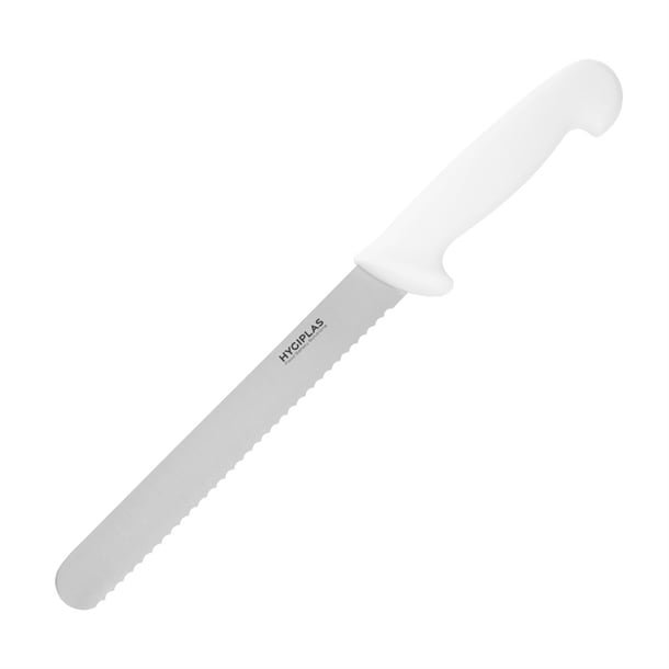 Hygiplas Bread Knife White - 8" - Hospitality Connect
