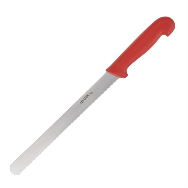 Hygiplas Slicer Serrated Red - 10"
