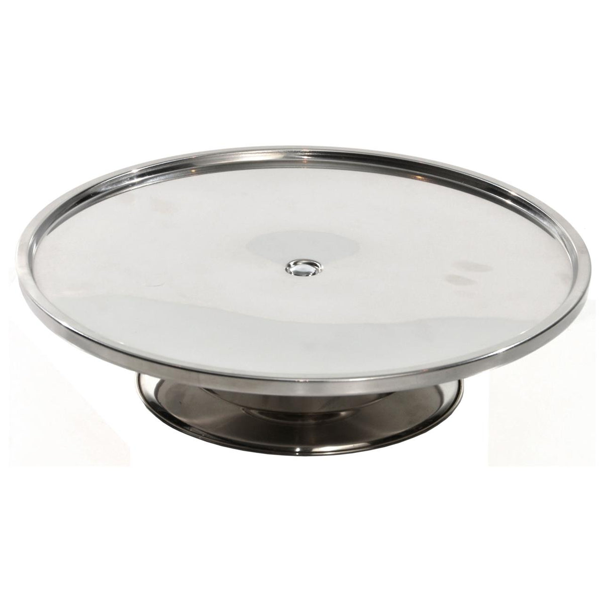 KH CAKE STAND LOW S/STEEL
