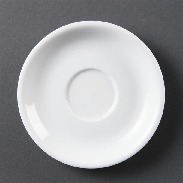 Olympia Whiteware Cappuccino Saucer - 7oz (Box 12) - Hospitality Connect