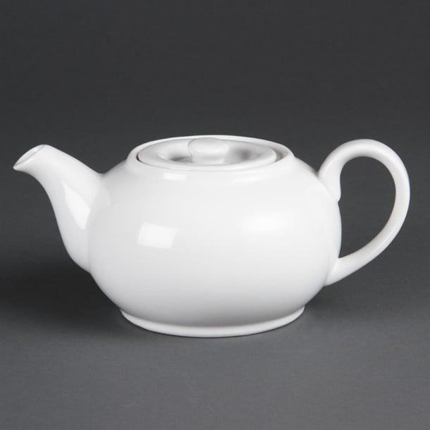 Olympia Whiteware Teapot - 2cup 15oz (Box 4) - Hospitality Connect