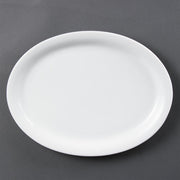 Olympia Whiteware Oval Plate /Platter - 31cm 12" (Box 6) - Hospitality Connect