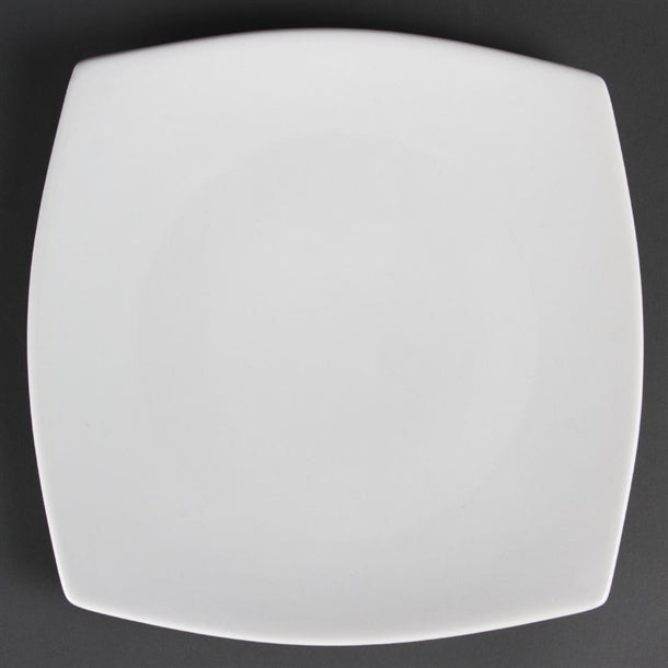 Olympia Whiteware Rounded Square Plate - 27cm 10 3/4" (Box 6) - Hospitality Connect