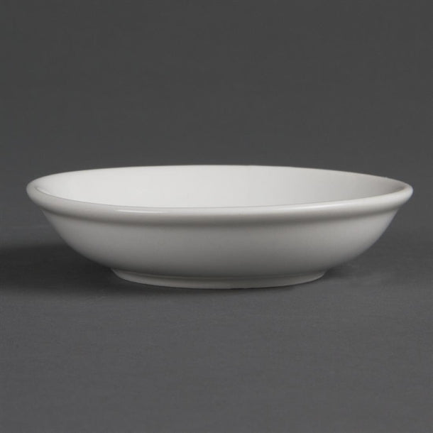 Olympia Whiteware Soy Dish - 10cm 4" (Box 12) - Hospitality Connect