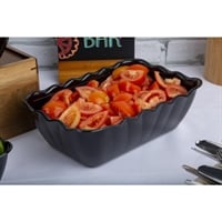 Olympia Kristallon Medium Salad Crock Black SAN - 2Ltr 260x175x85mm - Hospitality Connect
