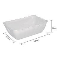 Olympia Kristallon Medium Salad Crock White SAN - 2Ltr 260x175x85mm - Hospitality Connect