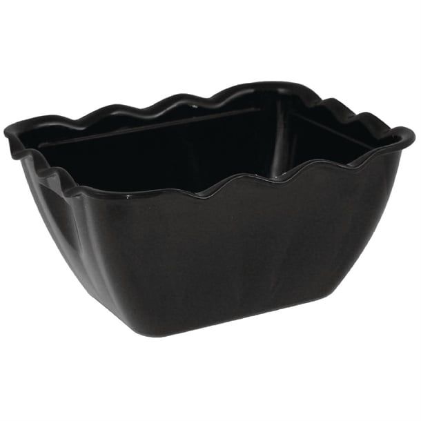 Olympia Kristallon Small Salad Crock Black SAN - 0.75Ltr 165x135x85mm - Hospitality Connect