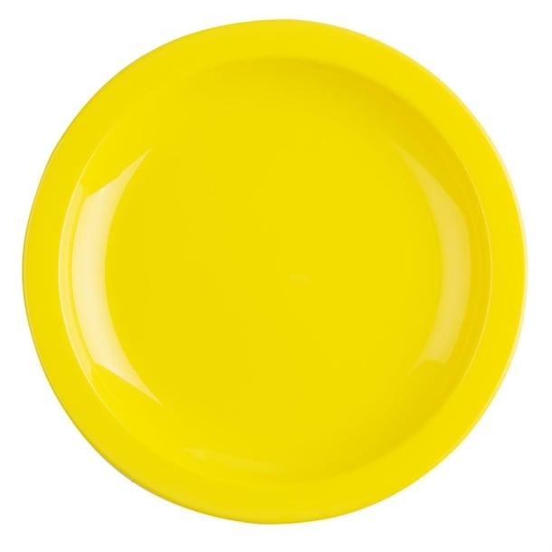 Olympia Kristallon Polycarbonate Plate Yellow - 172mm 6 3/4" (Box 12) - Hospitality Connect