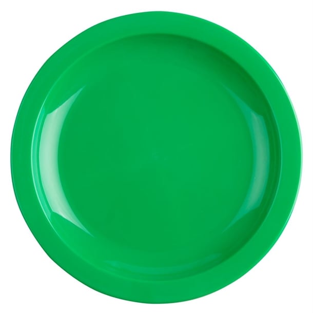 Olympia Kristallon Polycarbonate Plate Green - 172mm 6 3/4" (Box 12) - Hospitality Connect