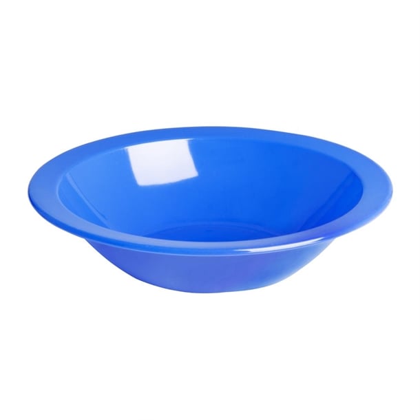 Olympia Kristallon Polycarbonate Bowl Blue - 400ml 14oz 6 3/4" (Box 12) - Hospitality Connect