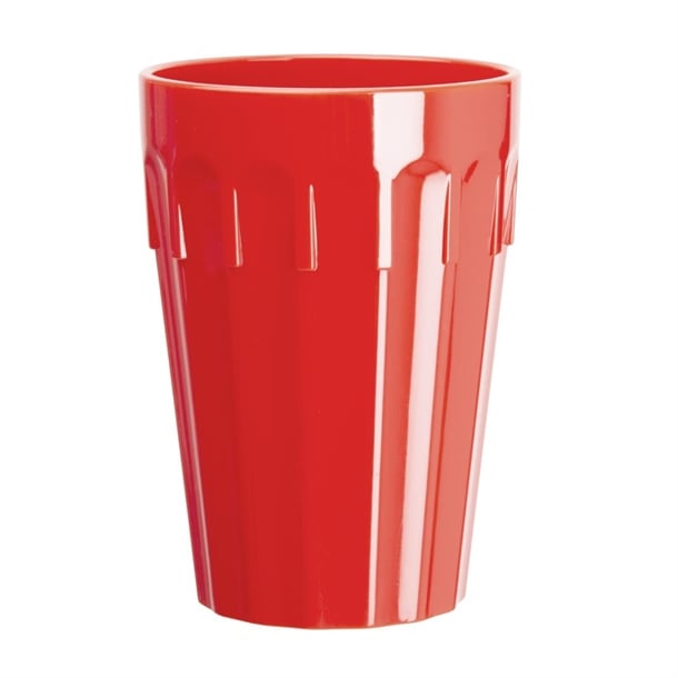 Olympia Kristallon Polycarbonate Tumbler Red - 260ml 9oz (Box 12) - Hospitality Connect