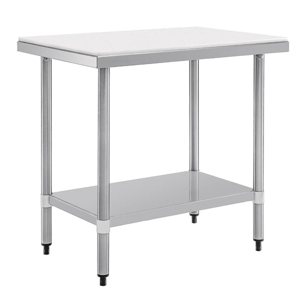 Vogue St/St Cutting Board Table - 900x600x900mm - Hospitality Connect