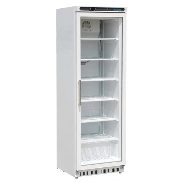 Polar C-Series Glass Door Display Freezer White 365Ltr - Hospitality Connect