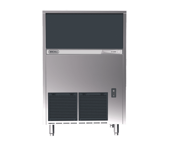 BREMA GRANULAR ICE FLAKER W STORAGE BIN. UP TO 155KG PRODUCTION. R290 WITH DRAIN - Hospitality Connect