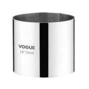 Vogue Mousse Ring St/St - 70x60mm 2 3/4x2 1/4" - Hospitality Connect
