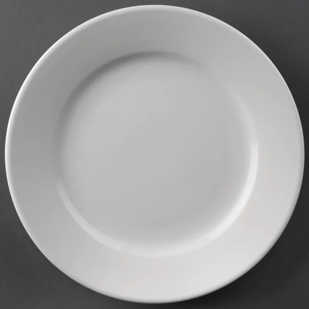 Olympia Athena Wide Rimmed Plates 254mm (Box 12) - Hospitality Connect