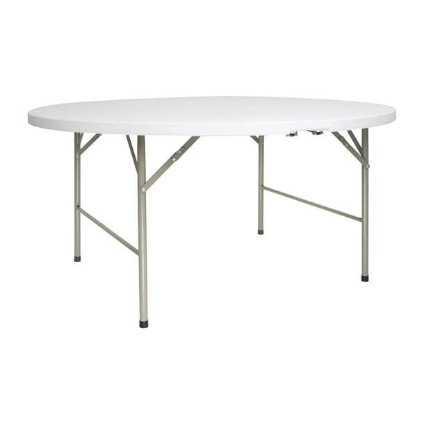 Bolero Centre Folding Round Table - 1.5m 5ft dia CC506