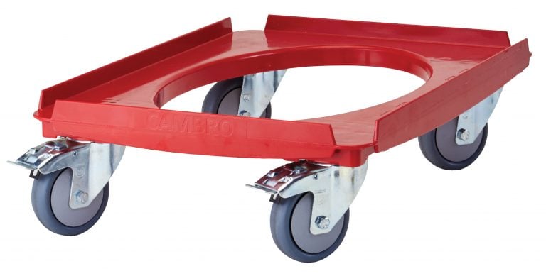 CAMBRO GO BOX DOLLY - BAKERY - 40 X 60 - LOAD CAPACITY 250KG - RED - Hospitality Connect