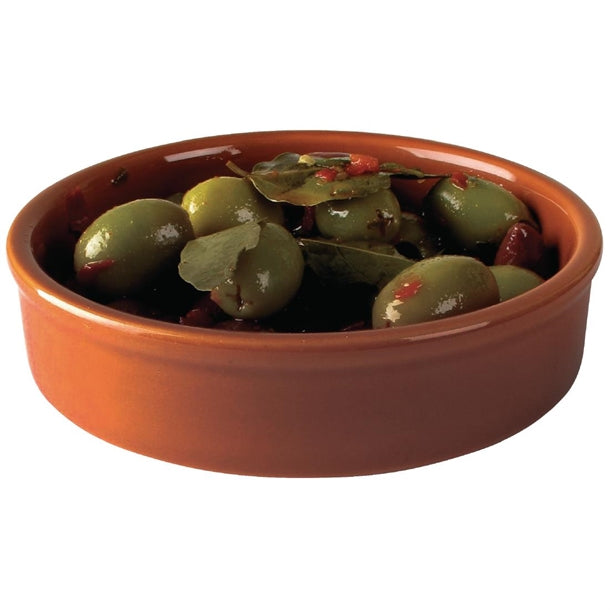 Olympia Porcelain Rustic Mediterranean Dish Large - 134mm h30mm 5.25" (Box 6) - Hospitality Connect