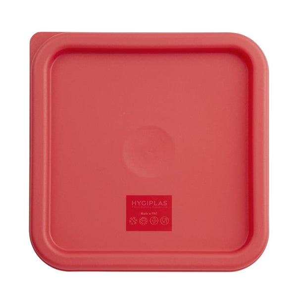 Hygiplas Square Red Lid to fit - 5.5/7Ltr - Hospitality Connect