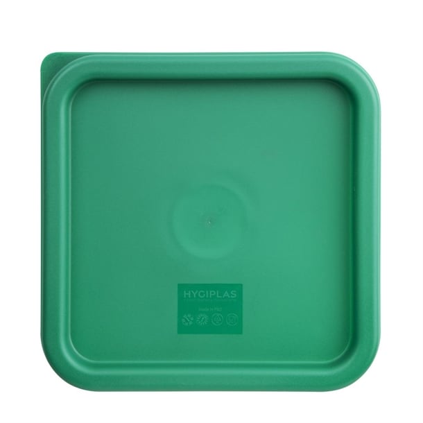 Hygiplas Square Green Lid to fit - 5.5/7Ltr - Hospitality Connect