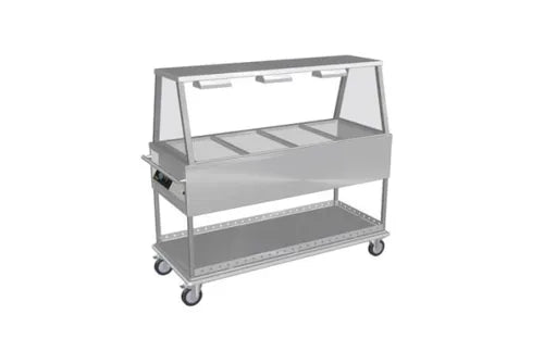 Culinaire Mobile Bain Marie with A Frame Gantry 4 Bay CH.BMM.GA.4. - Hospitality Connect