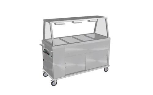 Culinaire Mobile Bain Marie Hot Cupboard with A Frame Gantry CH.BMHM.G.3. - Hospitality Connect