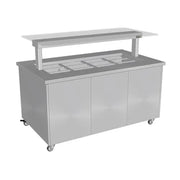 Culinaire Heated Mobile Island Buffet - 8 Module CH.BME.U.GSF.8. - Hospitality Connect