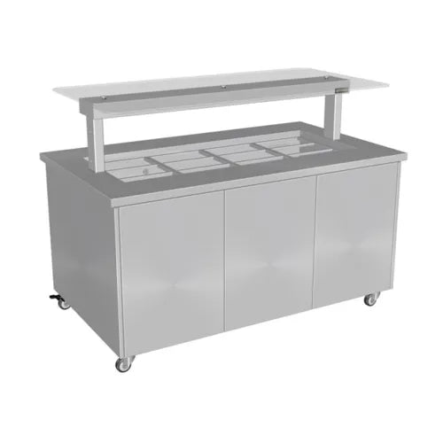 Culinaire Heated Mobile Island Buffet - 8 Module CH.BME.U.GSF.8. - Hospitality Connect