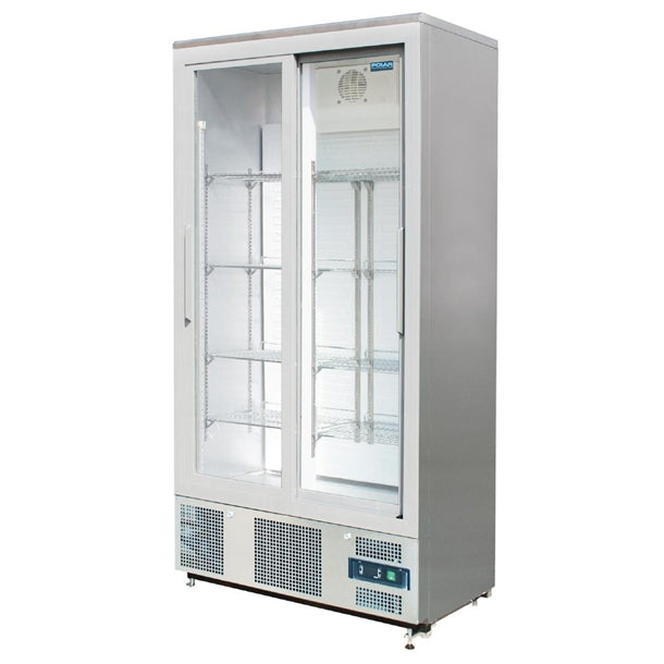 Polar G-Series Double Door Upright Back Bar Fridge Hinged St/St 490Ltr CK477-A - Hospitality Connect